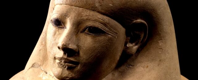 Ancient mummy face