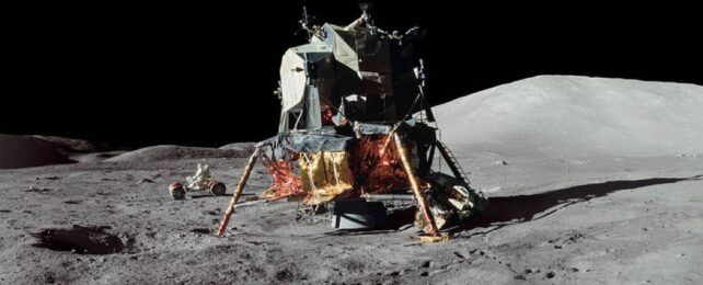 Apollo Lunar Module On Moon