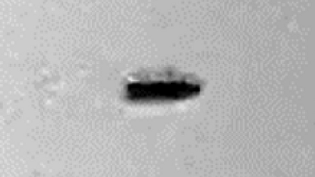 Grainy shot of UFO