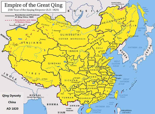 Qing map