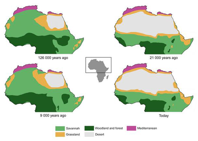 Diagramma di inverdimento del Sahara