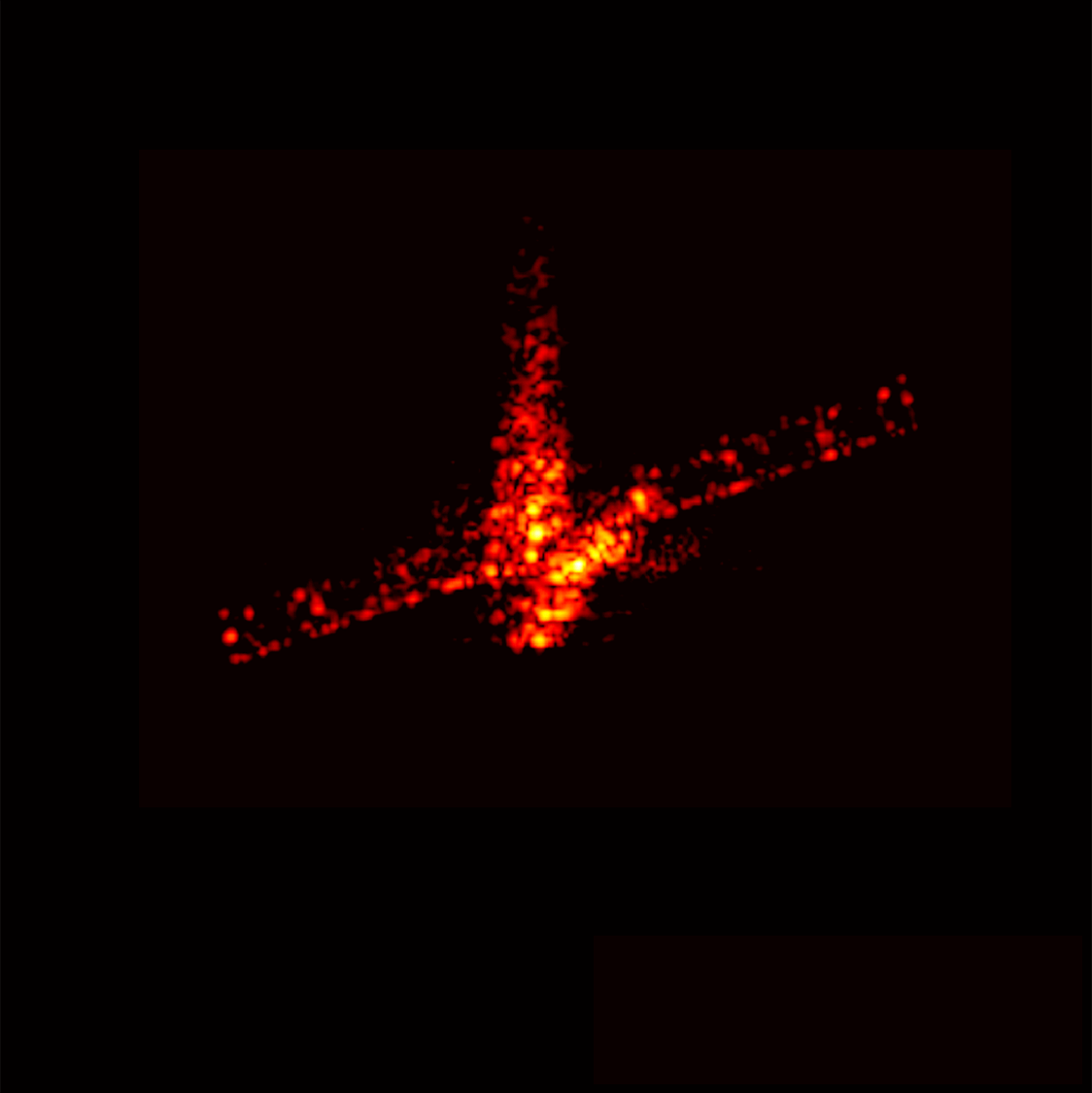 Satellite Reentry Flaming Animation