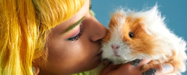 Woman Kisses Hamster