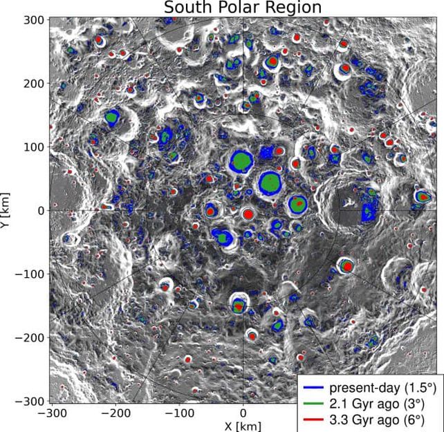 craters south pole