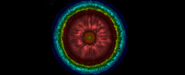 computerised image of an exotic supernova