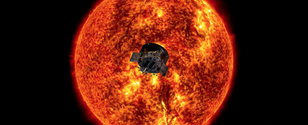 parker probe in front of sun