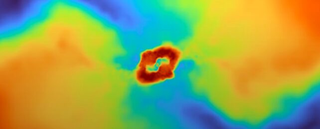 Simulation Of Planets Collision