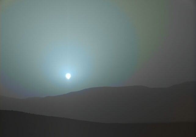 Sunset Mars Blue Haze