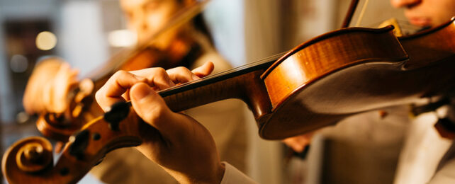 Violin and hands