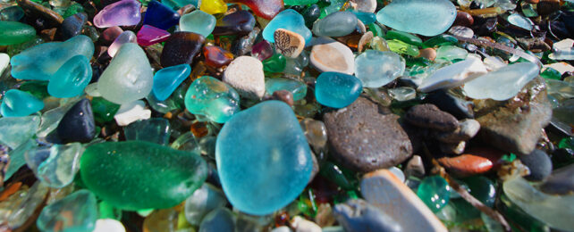 sea glass pebbles