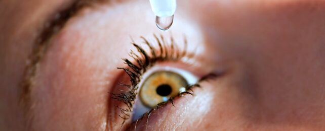 Eye Drop Above Eye