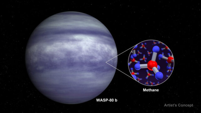 Swirly Jupiter-like gas planet in blues