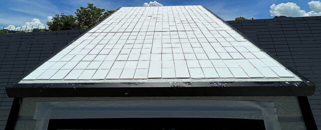 White ceramic roof