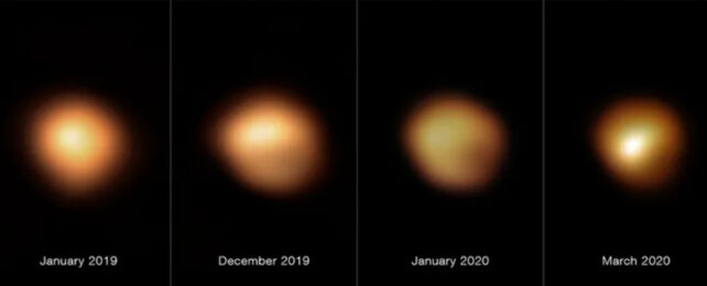 Betelgeuse over time