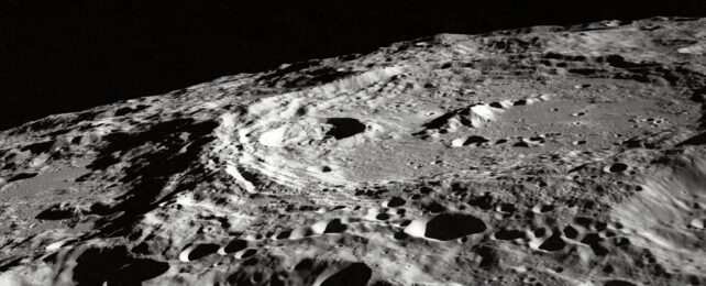 Cratered Lunar Surface