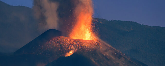 Volcano eruption