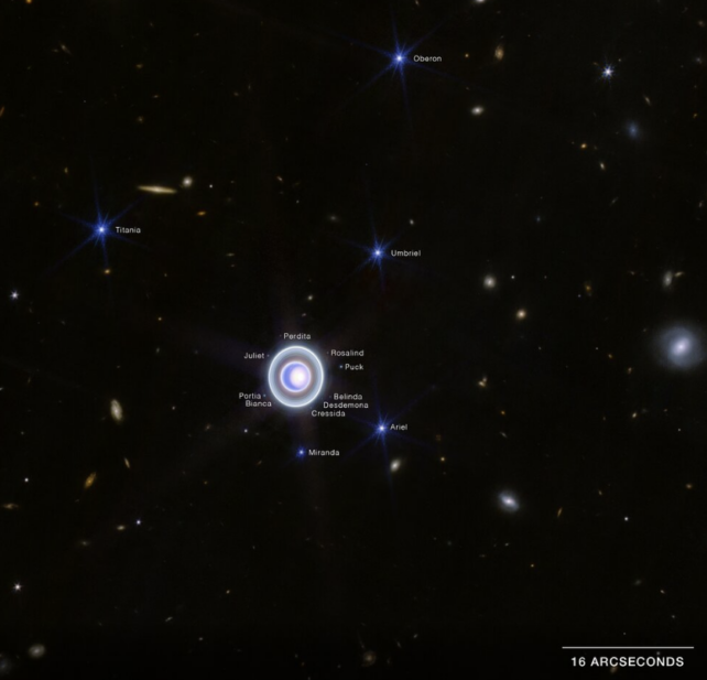 Το διαστημικό τηλεσκόπιο James Webb αποκαλύπτει μια άνευ προηγουμένου καθαρή άποψη του Ουρανού και των δακτυλίων του