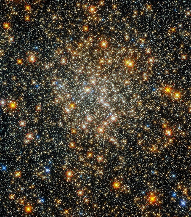 globular cluster ESO 520-2 shown as a sparkling space of stars