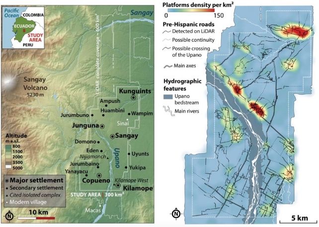 Map of settlements and roads