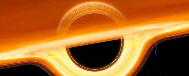 artist's impression of a black hole.