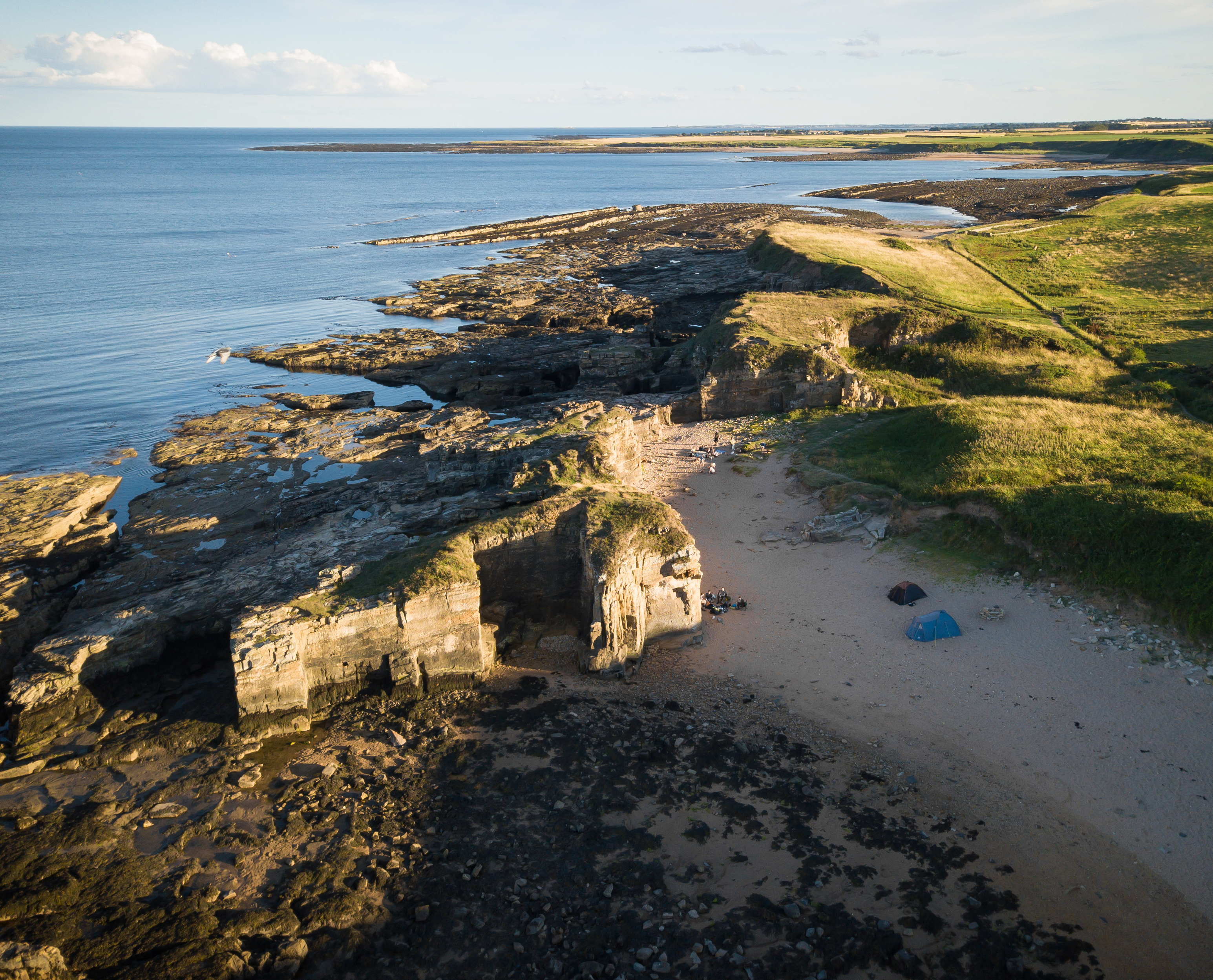 Present-day Howick, England, where a tsunami may have hit over 8,000 years ago. (Craig Richards/Getty Images)