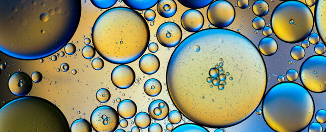 oil drops in water