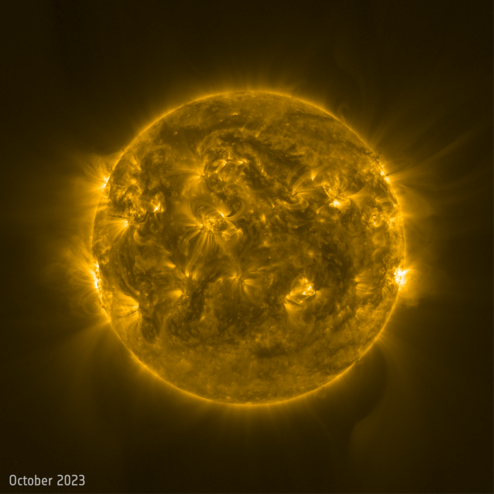 لقطة من Solar Orbiter لنشاط الشمس النشط عام 2023