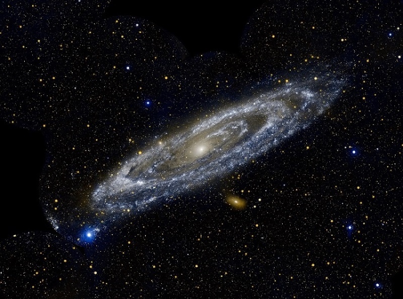 The Andromeda galaxy, for comparison.