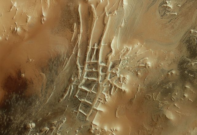 Strani ragni si diffondono nella città Inca su Marte in immagini sorprendenti