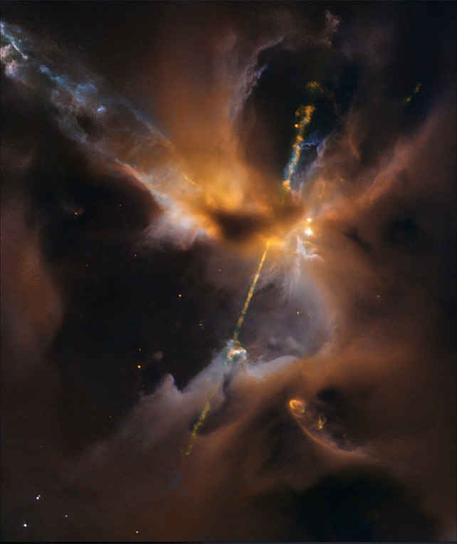 a view of the Orion B molecular cloud, as seen by the Hubble Space Telescope