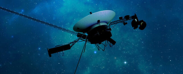 artist image of voyager against starry backdrop