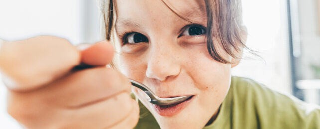 Kid eating