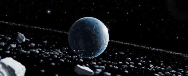 Earth May Have Once Had a Ring That Slowly Fell From The Sky