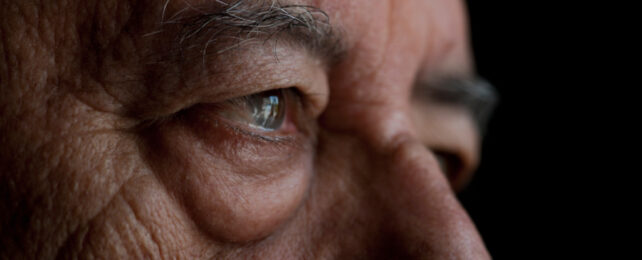 old man's eyes