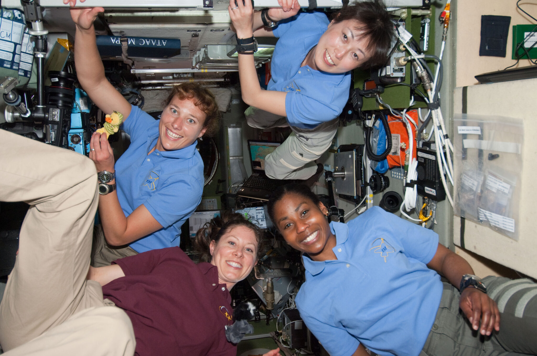 STS 131 ISS 23 Four Astronauts 2048x1360