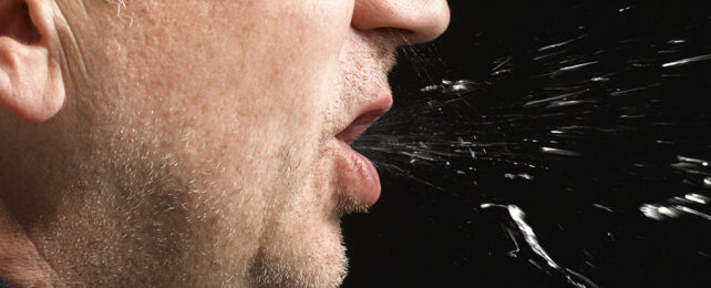 Coughing man
