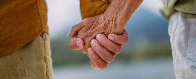 Holding hands