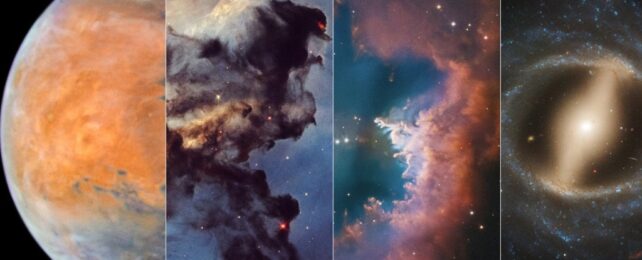 Hubble Celebrates 35 Years by Gifting Us 4 Breathtaking Cosmic Images