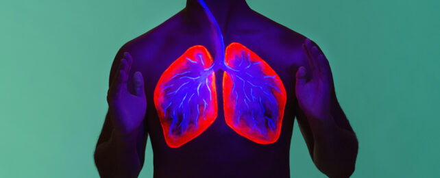 Lung of a man
