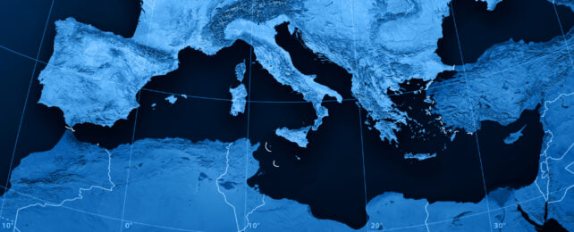 map mediterranean sea