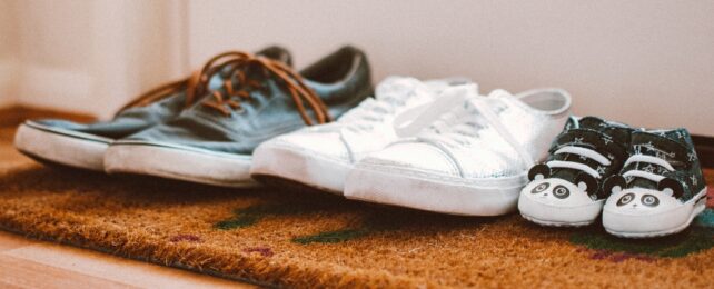 shoes on doormat