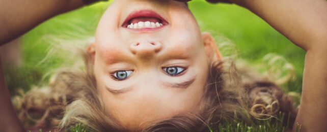 Girl Upside Down