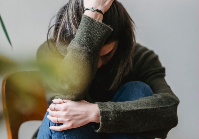 person with anxiety