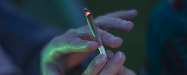 Smoking cannabis