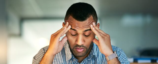 man who is stressed
