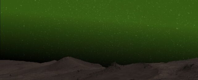 The Martian Night Sky Was Seen Turning Green in a Stunning First