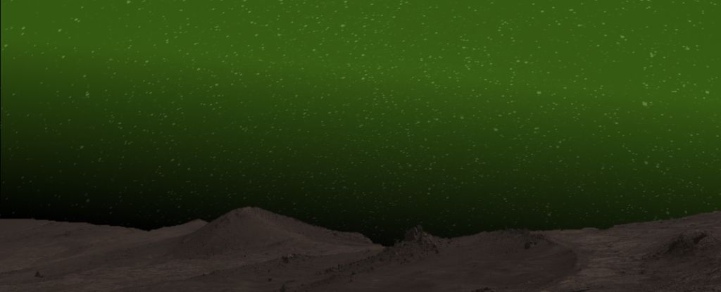 The Martian Night Sky Was Seen Turning Green in a Stunning First