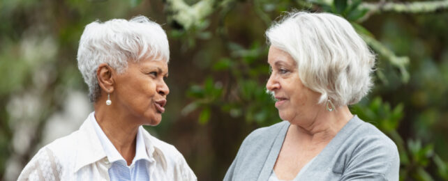 older women talking