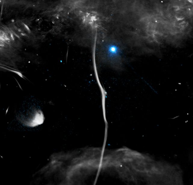Galactic 'Bone' Smashed by a Pulsar Punching Through at Up to 2 Million Mph