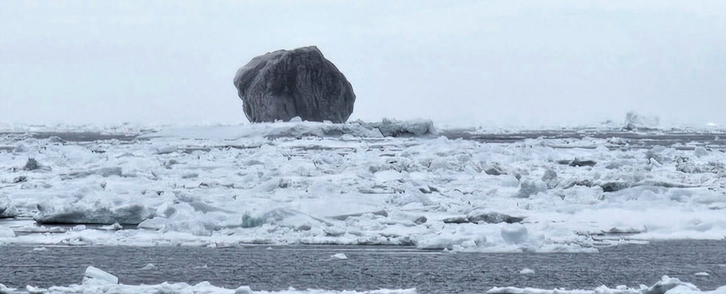 Rare Black Iceberg Discovered by Canadian Fisherman
